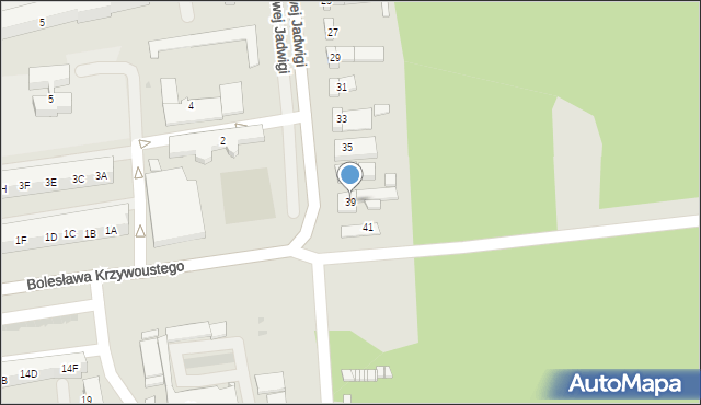 Kędzierzyn-Koźle, Królowej Jadwigi, 39, mapa Kędzierzyna-Koźle