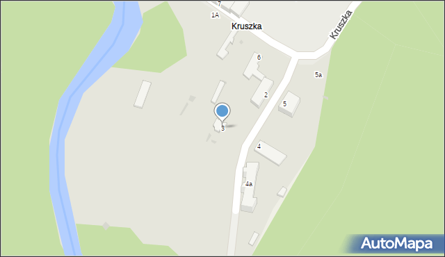 Kępice, Kruszka, 3, mapa Kępice