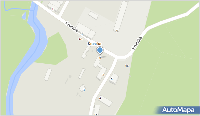 Kępice, Kruszka, 6, mapa Kępice