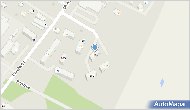 Kętrzyn, Króla Bolesława Chrobrego, 16C, mapa Kętrzyn