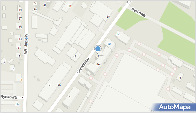 Kętrzyn, Króla Bolesława Chrobrego, 8, mapa Kętrzyn