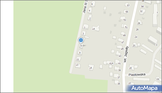 Kętrzyn, Króla Jana III Sobieskiego, 7, mapa Kętrzyn