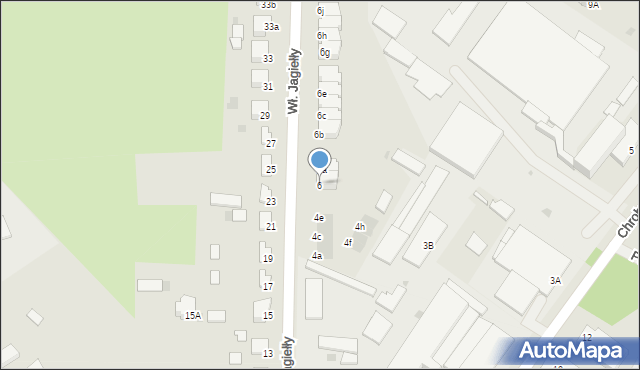 Kętrzyn, Króla Władysława Jagiełły, 6, mapa Kętrzyn