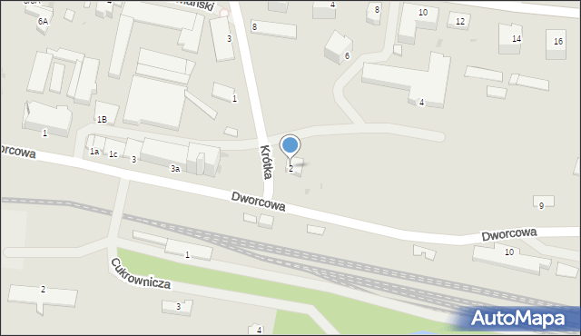 Kętrzyn, Krótka, 2, mapa Kętrzyn