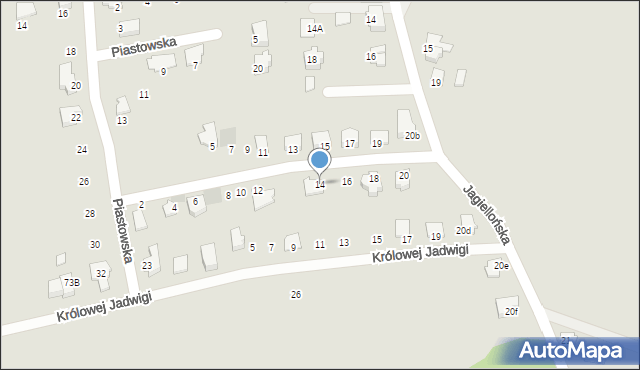 Kęty, Króla Bolesława Chrobrego, 14, mapa Kęty