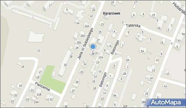 Kielce, Króla Jana III Sobieskiego, 29, mapa Kielc