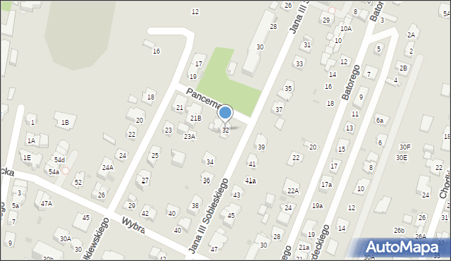 Kielce, Króla Jana III Sobieskiego, 32, mapa Kielc