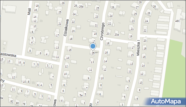 Kielce, Króla Bolesława Chrobrego, 15, mapa Kielc