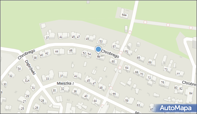 Kielce, Króla Bolesława Chrobrego, 56, mapa Kielc