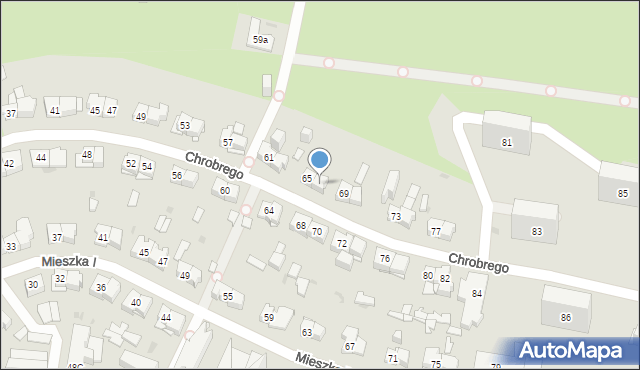 Kielce, Króla Bolesława Chrobrego, 67, mapa Kielc