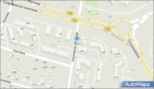 Kielce, Króla Kazimierza Wielkiego, 16, mapa Kielc