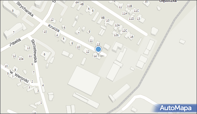 Kielce, Krucza, 16, mapa Kielc