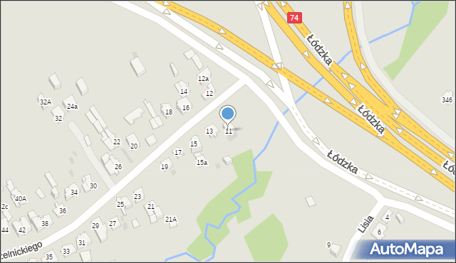 Kielce, Kruszelnickiego-Wilka Zbigniewa, ppor., 11, mapa Kielc