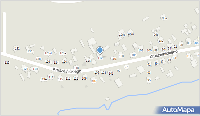 Kielce, Kruszelnickiego-Wilka Zbigniewa, ppor., 112, mapa Kielc