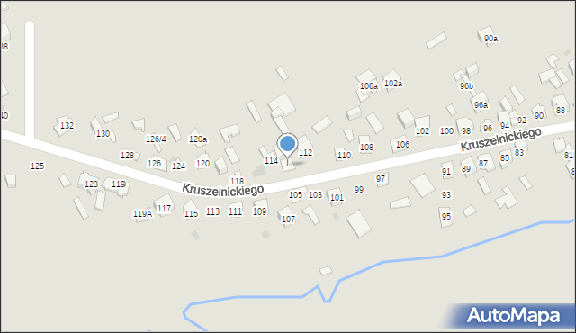 Kielce, Kruszelnickiego-Wilka Zbigniewa, ppor., 114a, mapa Kielc