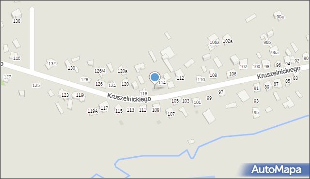 Kielce, Kruszelnickiego-Wilka Zbigniewa, ppor., 116, mapa Kielc