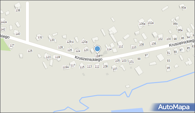 Kielce, Kruszelnickiego-Wilka Zbigniewa, ppor., 118, mapa Kielc