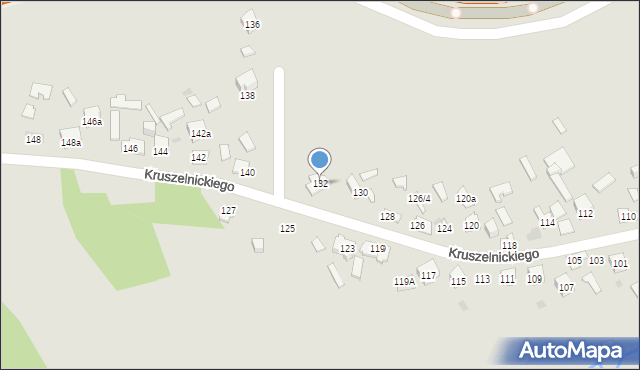 Kielce, Kruszelnickiego-Wilka Zbigniewa, ppor., 132, mapa Kielc