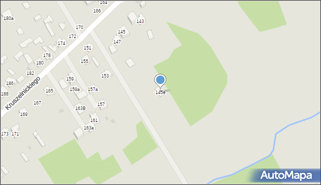 Kielce, Kruszelnickiego-Wilka Zbigniewa, ppor., 145e, mapa Kielc