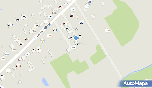 Kielce, Kruszelnickiego-Wilka Zbigniewa, ppor., 161, mapa Kielc