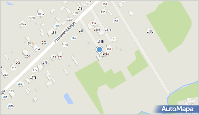 Kielce, Kruszelnickiego-Wilka Zbigniewa, ppor., 165a, mapa Kielc