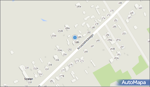 Kielce, Kruszelnickiego-Wilka Zbigniewa, ppor., 200, mapa Kielc