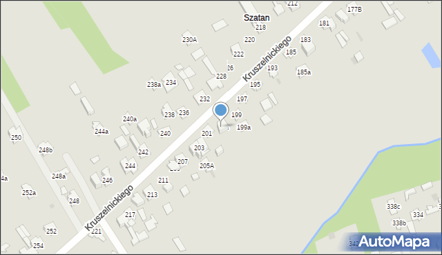 Kielce, Kruszelnickiego-Wilka Zbigniewa, ppor., 201a, mapa Kielc