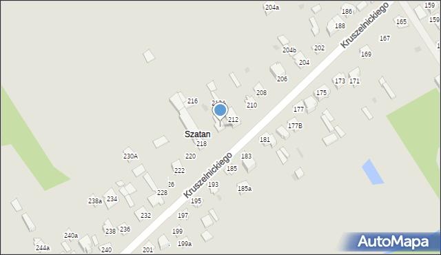 Kielce, Kruszelnickiego-Wilka Zbigniewa, ppor., 214, mapa Kielc