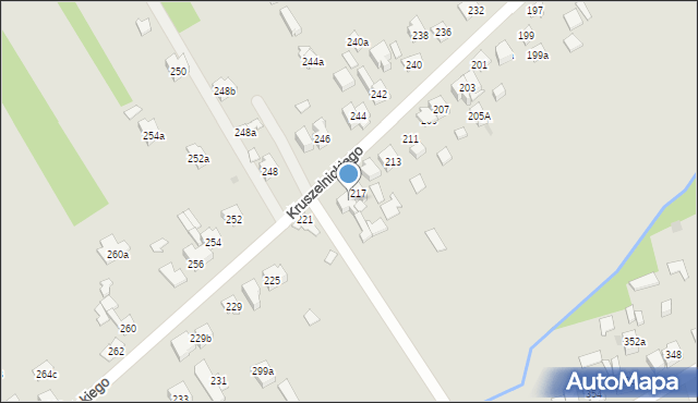 Kielce, Kruszelnickiego-Wilka Zbigniewa, ppor., 219, mapa Kielc