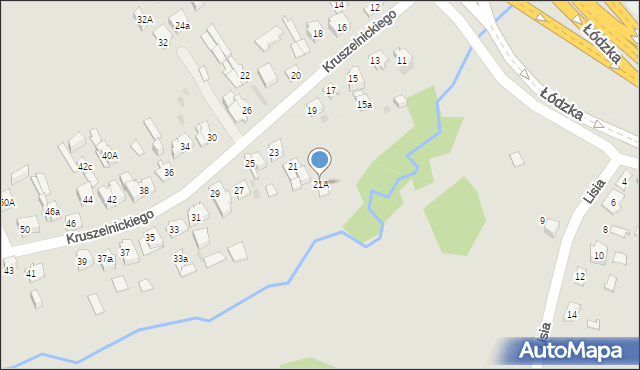 Kielce, Kruszelnickiego-Wilka Zbigniewa, ppor., 21A, mapa Kielc