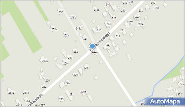 Kielce, Kruszelnickiego-Wilka Zbigniewa, ppor., 223, mapa Kielc