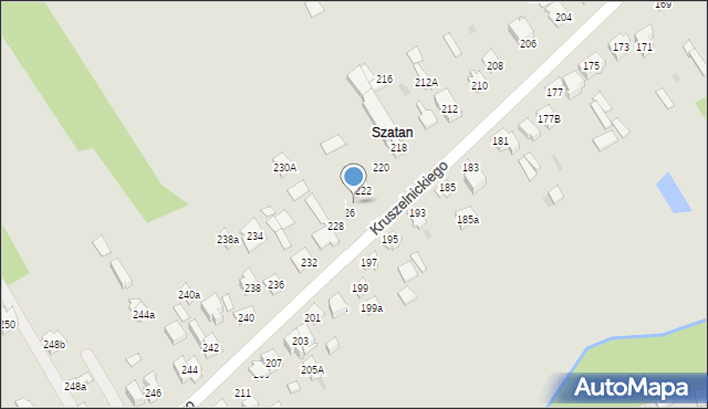 Kielce, Kruszelnickiego-Wilka Zbigniewa, ppor., 224, mapa Kielc