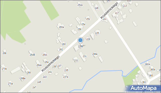 Kielce, Kruszelnickiego-Wilka Zbigniewa, ppor., 229b, mapa Kielc