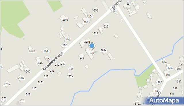 Kielce, Kruszelnickiego-Wilka Zbigniewa, ppor., 231, mapa Kielc