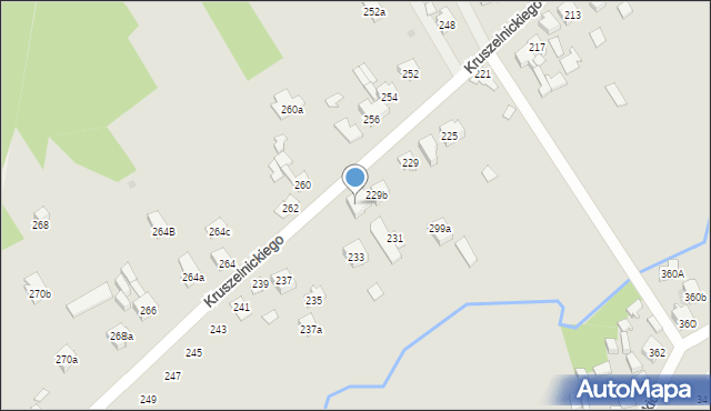 Kielce, Kruszelnickiego-Wilka Zbigniewa, ppor., 231a, mapa Kielc