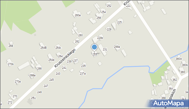 Kielce, Kruszelnickiego-Wilka Zbigniewa, ppor., 233, mapa Kielc