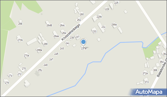 Kielce, Kruszelnickiego-Wilka Zbigniewa, ppor., 237a, mapa Kielc