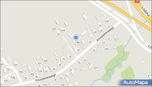 Kielce, Kruszelnickiego-Wilka Zbigniewa, ppor., 24, mapa Kielc