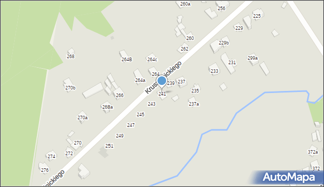 Kielce, Kruszelnickiego-Wilka Zbigniewa, ppor., 241, mapa Kielc