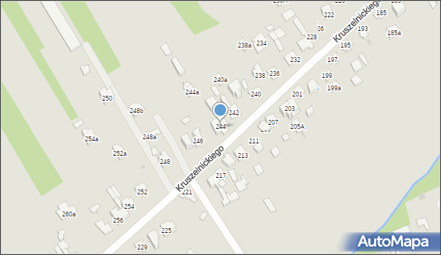 Kielce, Kruszelnickiego-Wilka Zbigniewa, ppor., 244, mapa Kielc