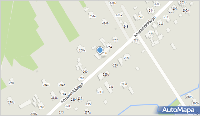 Kielce, Kruszelnickiego-Wilka Zbigniewa, ppor., 258, mapa Kielc