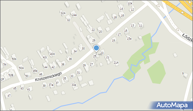 Kielce, Kruszelnickiego-Wilka Zbigniewa, ppor., 25a, mapa Kielc