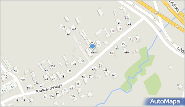 Kielce, Kruszelnickiego-Wilka Zbigniewa, ppor., 26, mapa Kielc