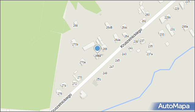 Kielce, Kruszelnickiego-Wilka Zbigniewa, ppor., 268a, mapa Kielc