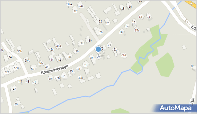Kielce, Kruszelnickiego-Wilka Zbigniewa, ppor., 27, mapa Kielc