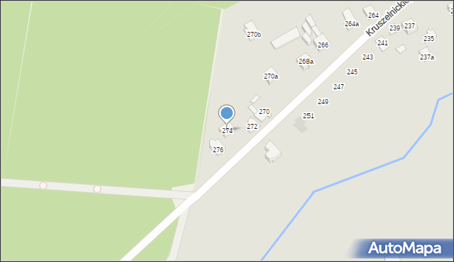 Kielce, Kruszelnickiego-Wilka Zbigniewa, ppor., 274, mapa Kielc