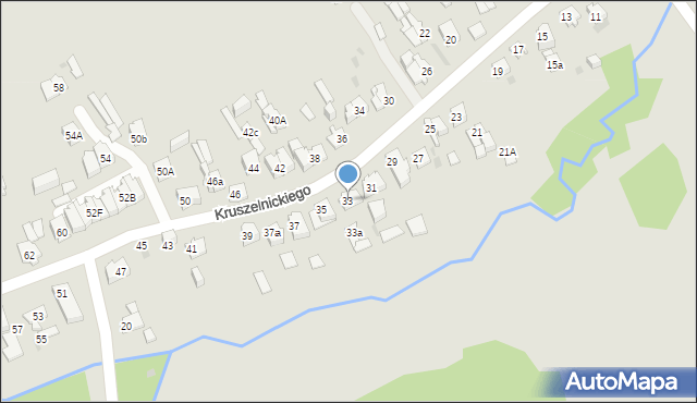Kielce, Kruszelnickiego-Wilka Zbigniewa, ppor., 33, mapa Kielc