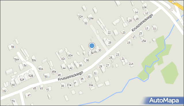 Kielce, Kruszelnickiego-Wilka Zbigniewa, ppor., 34, mapa Kielc