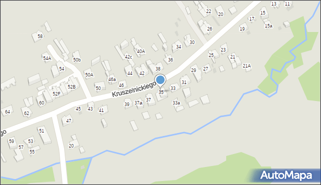 Kielce, Kruszelnickiego-Wilka Zbigniewa, ppor., 35, mapa Kielc