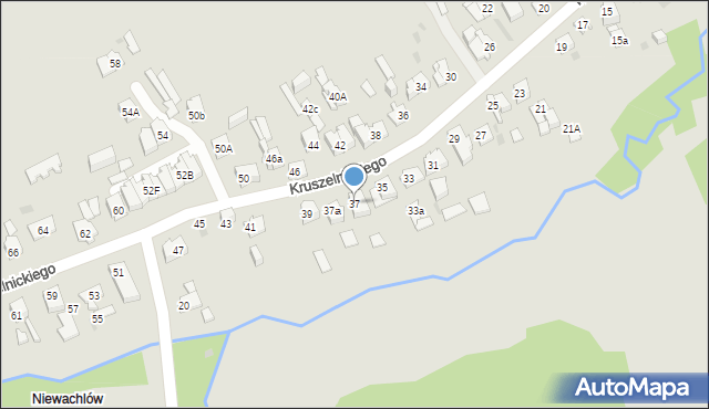 Kielce, Kruszelnickiego-Wilka Zbigniewa, ppor., 37, mapa Kielc